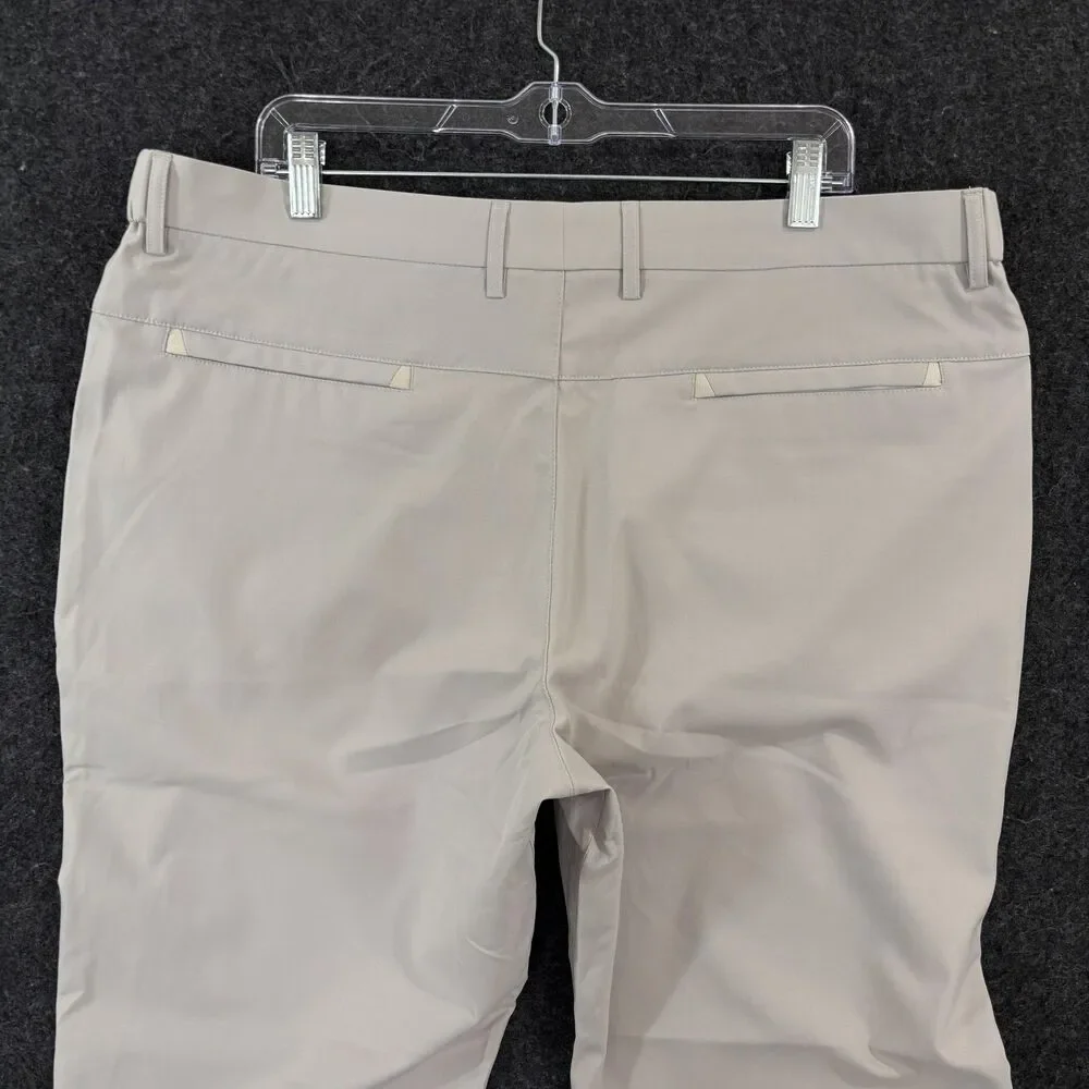 Jack Archer Jetsetter Pants Men's 38x32 Stone Khaki Microfiber Chino Casual